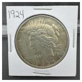 1924 Peace Silver Dollar