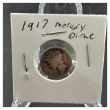 1917 Mercury Silver Dime ï¿½ Early Date