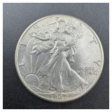 1942 Walking Liberty Silver Half Dollar