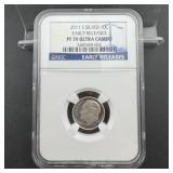 2011-S NGC PF70 Ultra Cameo Silver Roosevelt Dime
