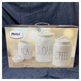 Parini 3-piece Ceramic Cast Canister Set