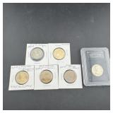 Lot Of (6) Collectible Dollars ï¿½ Includes 1971 Bu