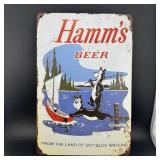 8ï¿½12' Tin Sign ï¿½ Hammï¿½s Beer With Fishing Bears