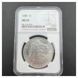 1886 Morgan Silver Dollar (MS-62 NGC) ï¿½ MS-62 Morg