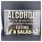 8ï¿½12' Tin Sign ï¿½ Funny Alcohol Sign