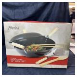 Parini 5-piece Pre-seasoned 14' Wok Set