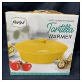 Parini 8' Glazed Stoneware Tortilla Warmer