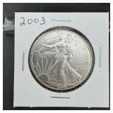 2003 American Silver Eagle $1 Coin ï¿½ 1 oz .999 Fin