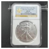 2013-W NGC MS69 American Silver Eagle $1 Coin ï¿½ 1
