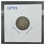 1899 Barber Silver Dime