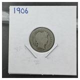 1906 Barber Silver Dime
