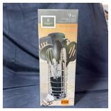 Gibson 9-piece Kitchen Utensils With Caddy Set