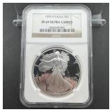 1993-P NGC PF69 Ultra Cameo Proof American Silver