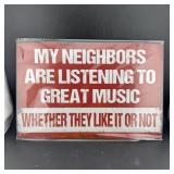 8ï¿½12' Tin Sign ï¿½ Funny Neighborï¿½s Sign