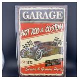 8ï¿½12' Tin Sign ï¿½ Hot Rod & Custom Garage Sign