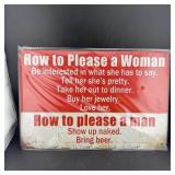 8ï¿½12' Tin Sign ï¿½ Funny Beer Sign