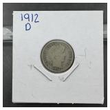 1912-d Barber Silver Dime