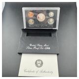 1998 U.s. Mint Silver Proof Set W/ Box & Coa