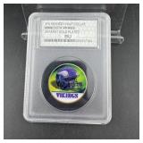 Minnesota Vikings #1 Dad 24kt Gold Clad Jfk Coin (