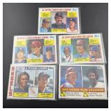 Lot of 5 Baseball Cards - Active Leaders Career St