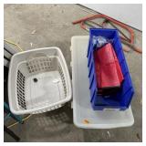 Storage Totes & Laundry Basket Lot ï¿½ Miscellaneous