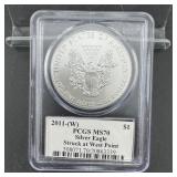 2011 PCGS MS70 American Silver Eagle $1 Coin ï¿½ 1 o