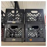 Milk Crates ï¿½ Lot Of (4). Approx. (13' X 13' X 1