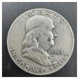 1953-D Franklin Silver Half Dollar