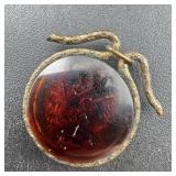 Antique Victorian Necklace Pendant - glass Cameo