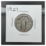 1927 Standing Liberty Silver Quarter