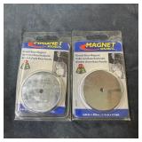 (2) Round Base Magnets ï¿½ Rated up to 25 lbs each