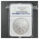 2008-W NGC MS69 American Silver Eagle $1 Coin ï¿½ 1
