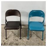 Metal Folding Chairs ï¿½ Lot Of (2).