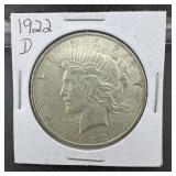 1922-D Peace Silver Dollar