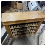 Vintage Wooden Mailbox Slot Organizer ï¿½ Heavy Duty