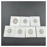 Lot Of (7) Liberty Head ï¿½vï¿½ Nickels ï¿½ 1901, 1902,