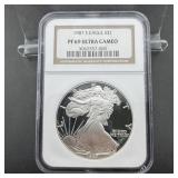 1987-S NGC PF69 Ultra Cameo Proof American Silver