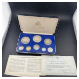 1975 Barbados Proof Coinage Set (Denominations 1 C