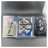 Lot Of (3) Brock Bowers Rookie Football Cards Incl