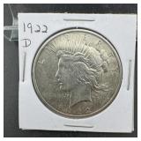 1922-D Peace Silver Dollar