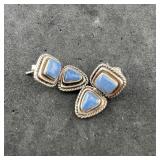 Sterling Silver Earrings, Marked 925 Thailand, 1'