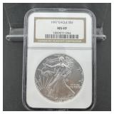1997 NGC MS69 American Silver Eagle $1 Coin ï¿½ 1 oz