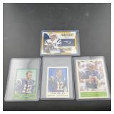 Lot Of (4) Tom Brady Football Cards (2 Miniature)