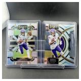 Lot Of (2) Die-cut Jordan Addison Select Rookie Fo