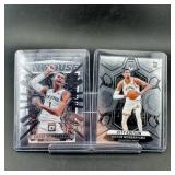 Lot Of (2) Victor Wembanyama Rookie Basketball Car