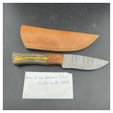 New 8' (overall) Damascus Steel Blade Knife With L