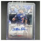 Matt Wallner Rookie Autograph Authentic Baseball C