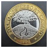 2004 Foxwoods Resort Casino .999 Fine Silver Rhode