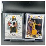 Two Authentic Patch Cards - Basketball & Football