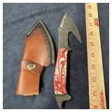 Ashen Edge Unique Knife ï¿½ Full Tang Damascus Steel